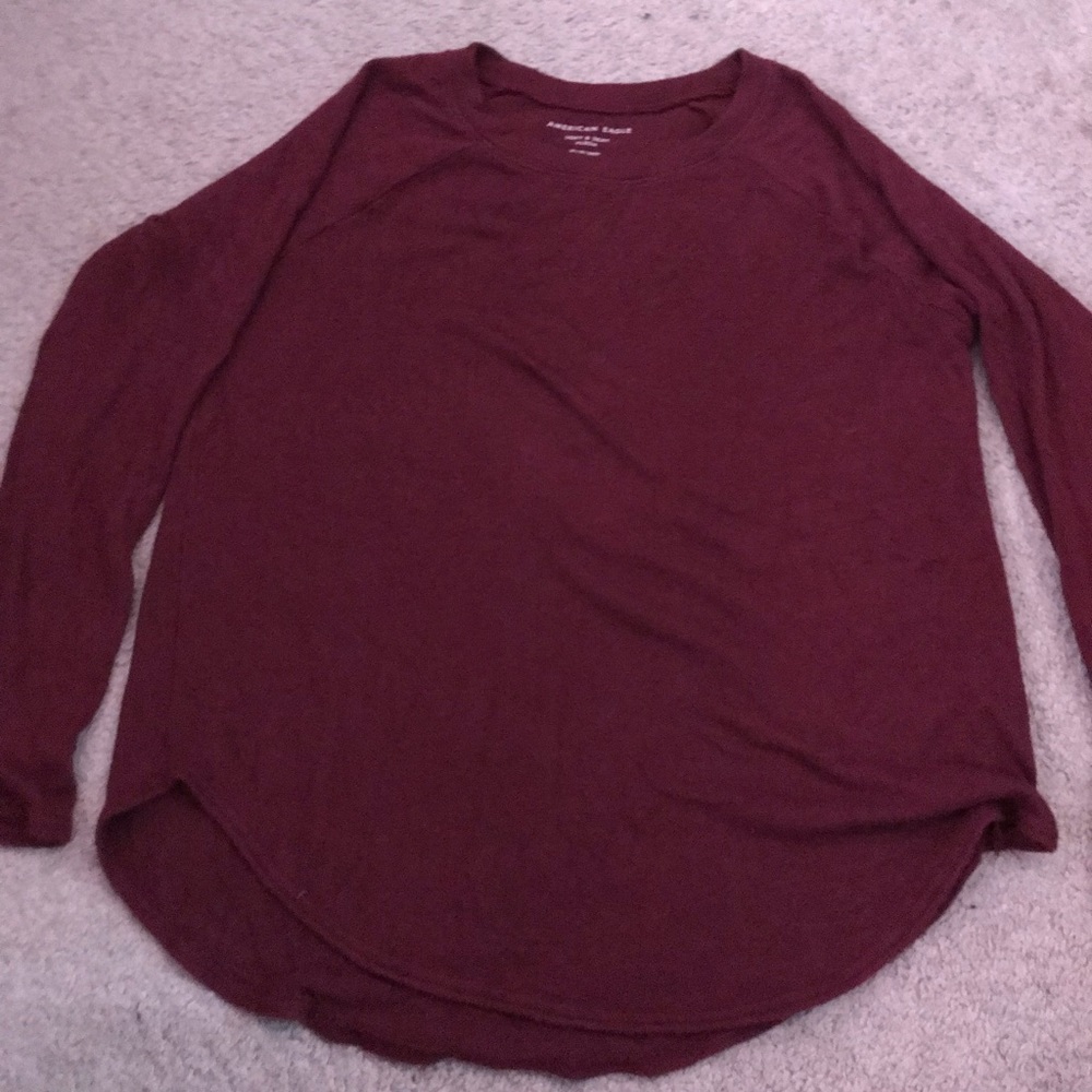 maroon long sleeve